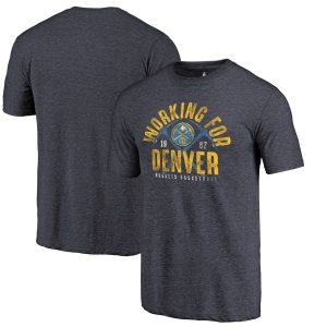 Denver Nuggets Fanatics Branded Working for Denver Hometown Collection Tri-Blend T-Shirt