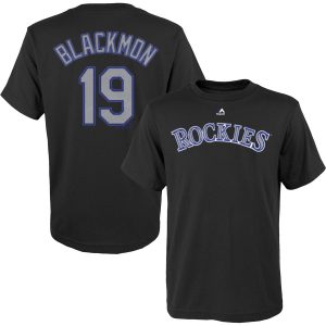 Charlie Blackmon Colorado Rockies Majestic Youth Player Name & Number T-Shirt