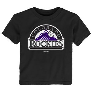 Colorado Rockies Toddler Primary Logo T-Shirt – Black
