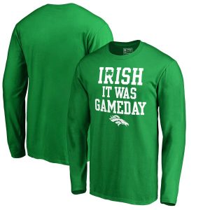 Denver Broncos NFL Pro Line by Fanatics Branded Irish Gameday Long Sleeve T-Shirt