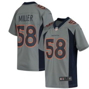 Youth Denver Broncos Von Miller Nike Gray Inverted Game Jersey
