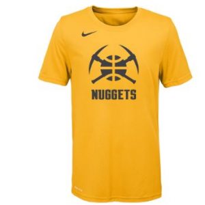 Youth Denver Nuggets Nike Gold 2019/20 City Edition Logo T-Shirt